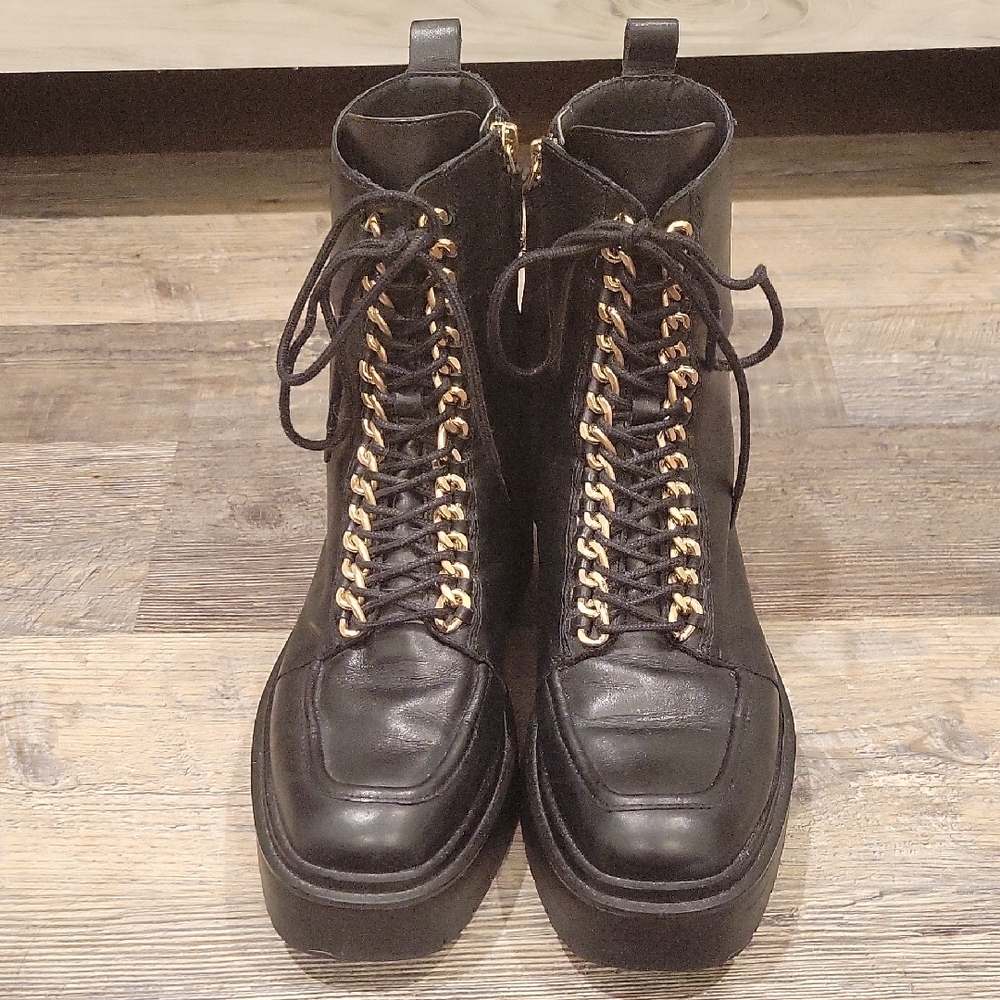 ✨ Sam Edelman Lovrin Chain Platform Combat Boots ✨ - Picture 4 of 9